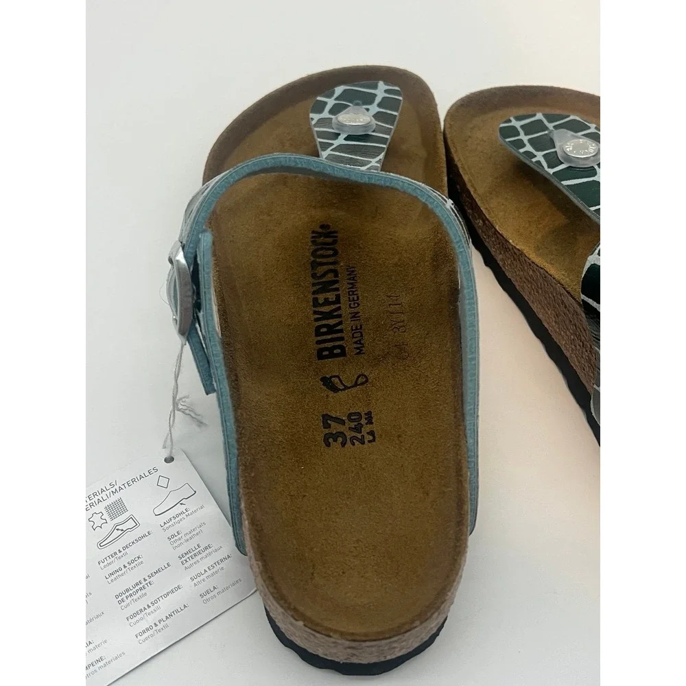 Birkenstock Gizeh Thong Sandals Green 